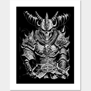 Demon Samurai warrior Posters and Art